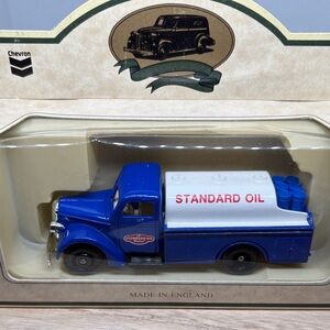 Standard Oil Vintage Blue Toy Tanker Truck
